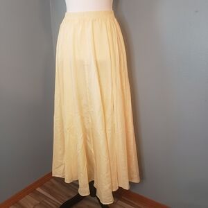 Savannah Light Yellow Maxi Skirt